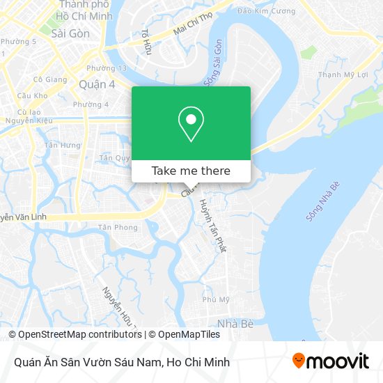 How to get to Quán Ăn Sân Vườn Sáu Nam in Quận 7 by Bus?