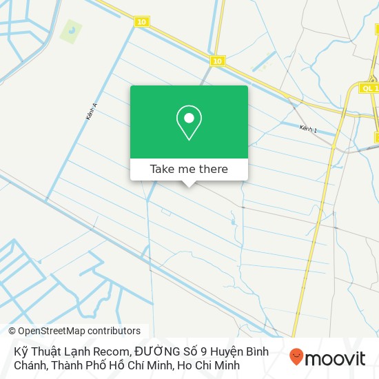 Kỹ Thuật Lạnh Recom, ĐƯỜNG Số 9 Huyện Bình Chánh, Thành Phố Hồ Chí Minh map
