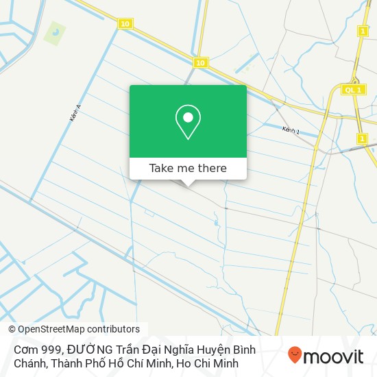 Cơm 999, ĐƯỜNG Trần Đại Nghĩa Huyện Bình Chánh, Thành Phố Hồ Chí Minh map