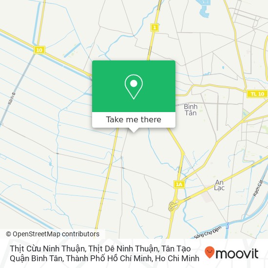 Thịt Cừu Ninh Thuận, Thịt Dê Ninh Thuận, Tân Tạo Quận Bình Tân, Thành Phố Hồ Chí Minh map