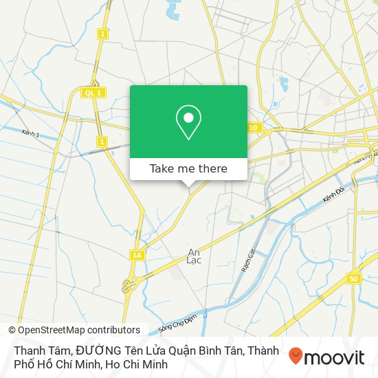 Thanh Tâm, ĐƯỜNG Tên Lửa Quận Bình Tân, Thành Phố Hồ Chí Minh map