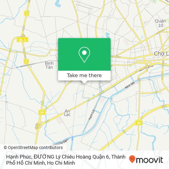 Hạnh Phúc, ĐƯỜNG Lý Chiêu Hoàng Quận 6, Thành Phố Hồ Chí Minh map