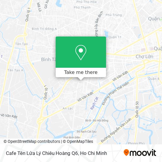 Cafe Tên Lửa Lý Chiêu Hoàng Q6 map
