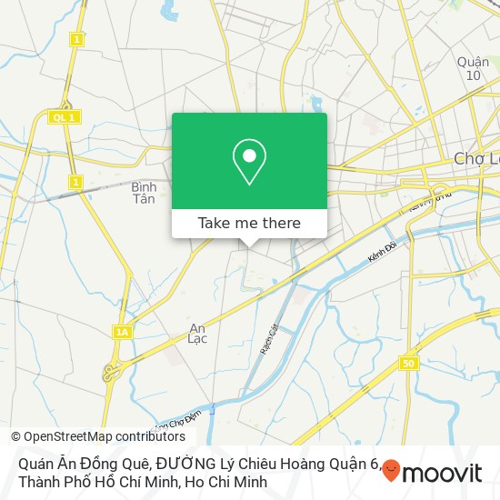Quán Ăn Đồng Quê, ĐƯỜNG Lý Chiêu Hoàng Quận 6, Thành Phố Hồ Chí Minh map