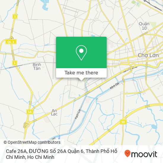 Cafe 26A, ĐƯỜNG Số 26A Quận 6, Thành Phố Hồ Chí Minh map