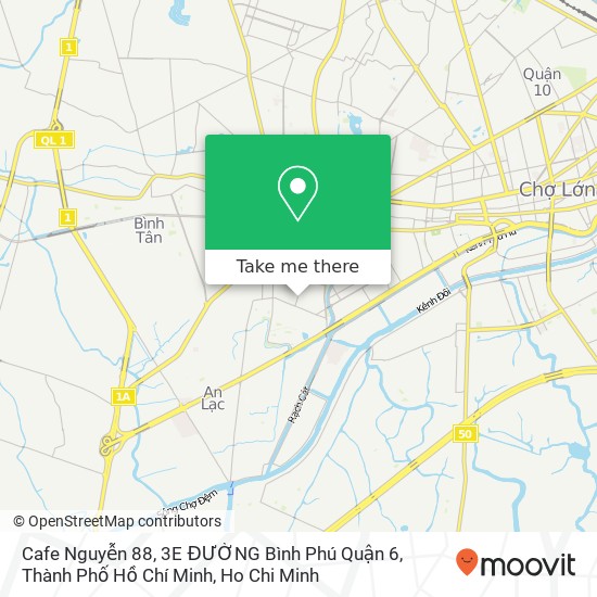 Cafe Nguyễn 88, 3E ĐƯỜNG Bình Phú Quận 6, Thành Phố Hồ Chí Minh map