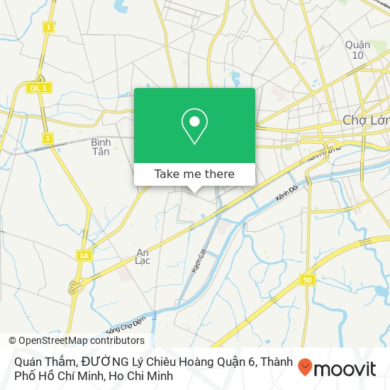 Quán Thắm, ĐƯỜNG Lý Chiêu Hoàng Quận 6, Thành Phố Hồ Chí Minh map