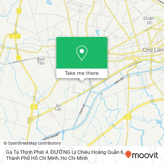 Gà Ta Thịnh Phát 4, ĐƯỜNG Lý Chiêu Hoàng Quận 6, Thành Phố Hồ Chí Minh map