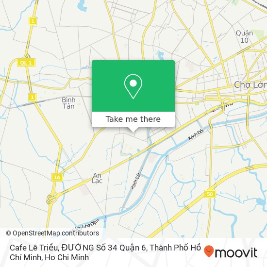 Cafe Lê Triều, ĐƯỜNG Số 34 Quận 6, Thành Phố Hồ Chí Minh map