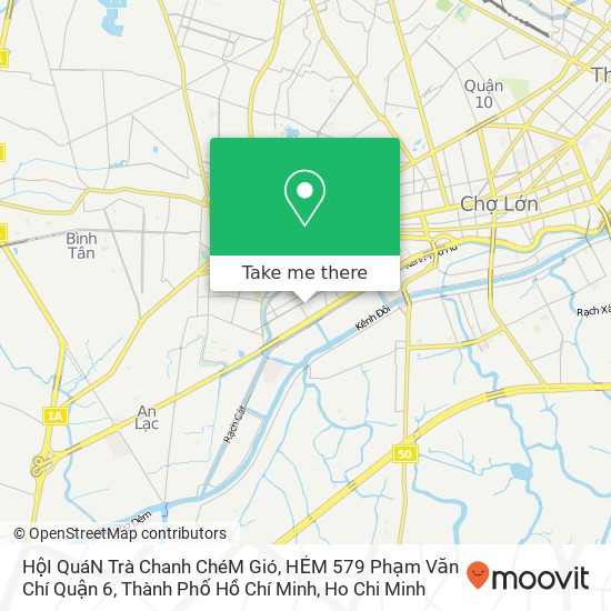 HộI QuáN Trà Chanh ChéM Gió, HẺM 579 Phạm Văn Chí Quận 6, Thành Phố Hồ Chí Minh map