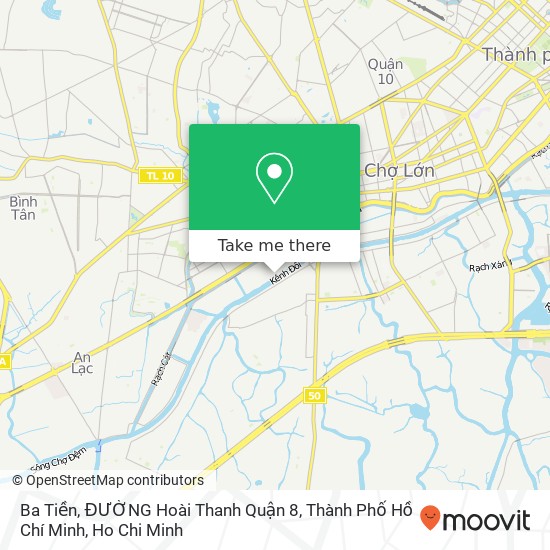Ba Tiền, ĐƯỜNG Hoài Thanh Quận 8, Thành Phố Hồ Chí Minh map