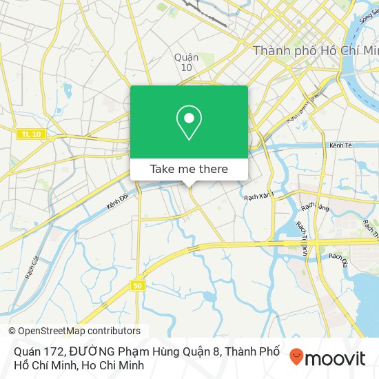 Quán 172, ĐƯỜNG Phạm Hùng Quận 8, Thành Phố Hồ Chí Minh map