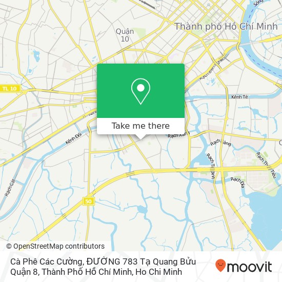 Cà Phê Các Cường, ĐƯỜNG 783 Tạ Quang Bửu Quận 8, Thành Phố Hồ Chí Minh map