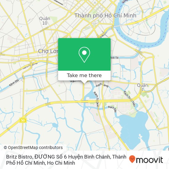 Britz Bistro, ĐƯỜNG Số 6 Huyện Bình Chánh, Thành Phố Hồ Chí Minh map