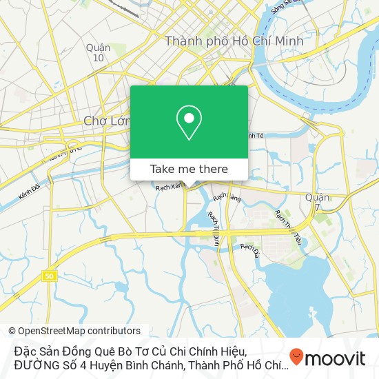 Đặc Sản Đồng Quê Bò Tơ Củ Chi Chính Hiệu, ĐƯỜNG Số 4 Huyện Bình Chánh, Thành Phố Hồ Chí Minh map