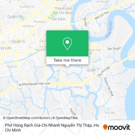 Phở Hùng Rạch Giá-Chi Nhánh Nguyễn Thị Thập map