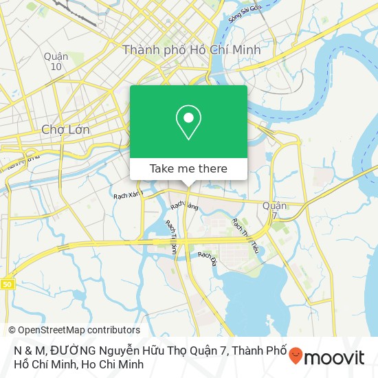 N & M, ĐƯỜNG Nguyễn Hữu Thọ Quận 7, Thành Phố Hồ Chí Minh map