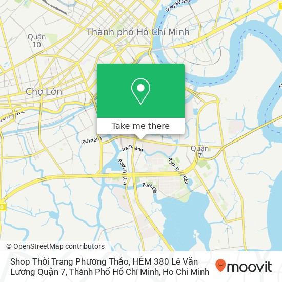 Shop Thời Trang Phương Thảo, HẺM 380 Lê Văn Lương Quận 7, Thành Phố Hồ Chí Minh map