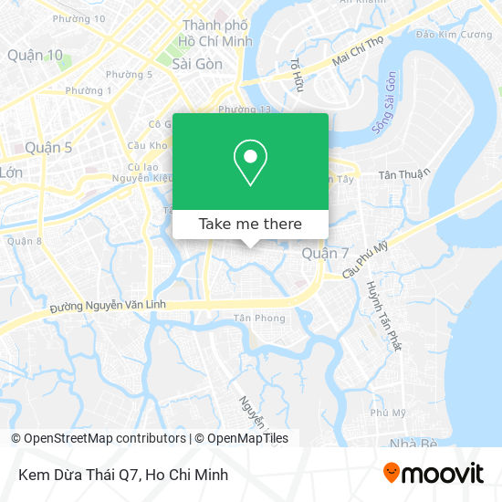 Kem Dừa Thái Q7 map