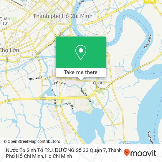 Nước Ép Sinh Tố F2J, ĐƯỜNG Số 33 Quận 7, Thành Phố Hồ Chí Minh map