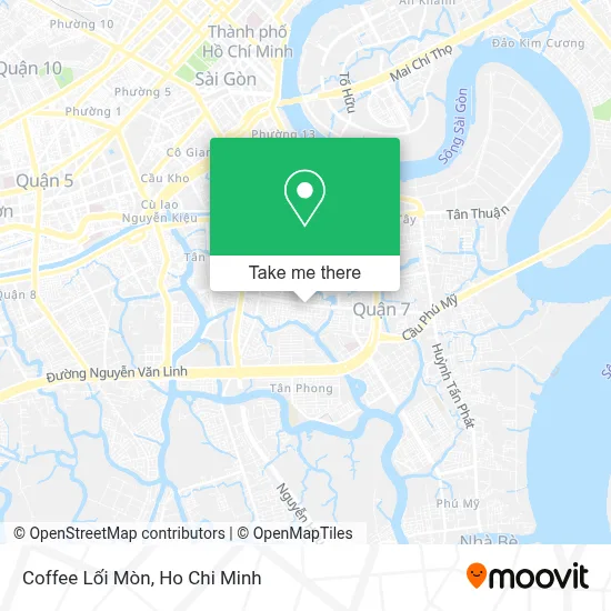 Coffee Lối Mòn map
