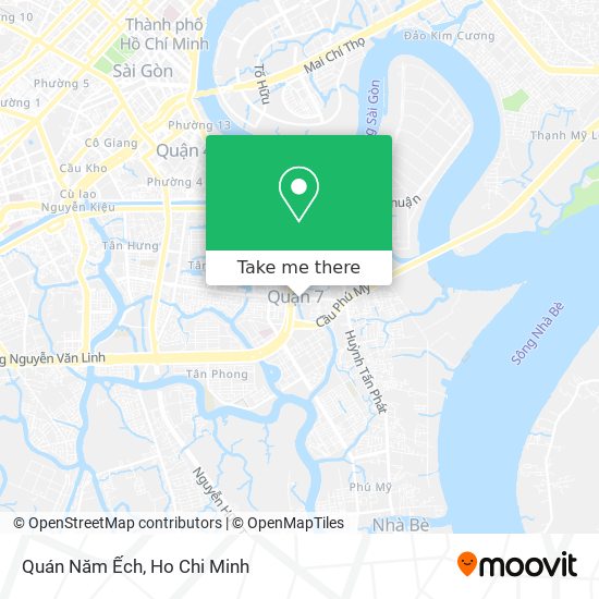 Quán Năm Ếch map