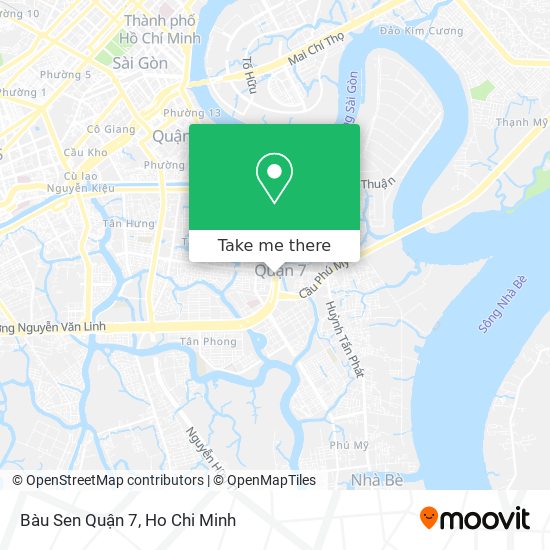 Bàu Sen Quận 7 map