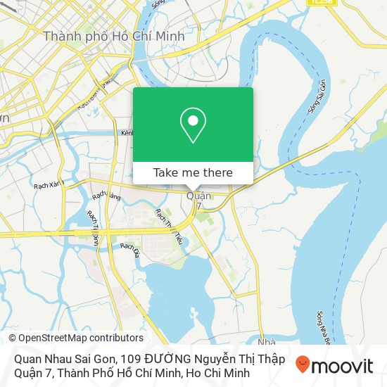 Quan Nhau Sai Gon, 109 ĐƯỜNG Nguyễn Thị Thập Quận 7, Thành Phố Hồ Chí Minh map