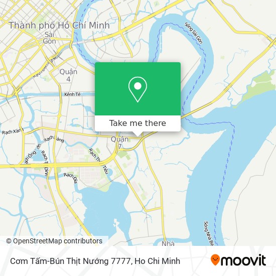 Cơm Tấm-Bún Thịt Nướng 7777 map