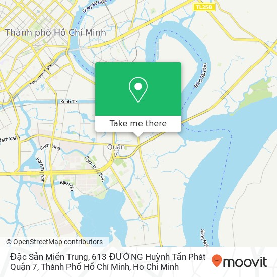 Đặc Sản Miền Trung, 613 ĐƯỜNG Huỳnh Tấn Phát Quận 7, Thành Phố Hồ Chí Minh map