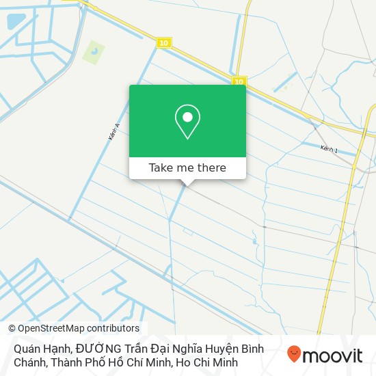Quán Hạnh, ĐƯỜNG Trần Đại Nghĩa Huyện Bình Chánh, Thành Phố Hồ Chí Minh map