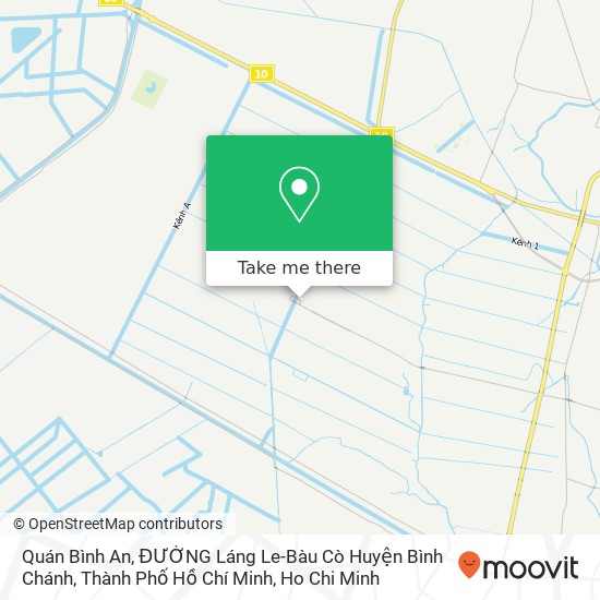 Quán Bình An, ĐƯỜNG Láng Le-Bàu Cò Huyện Bình Chánh, Thành Phố Hồ Chí Minh map