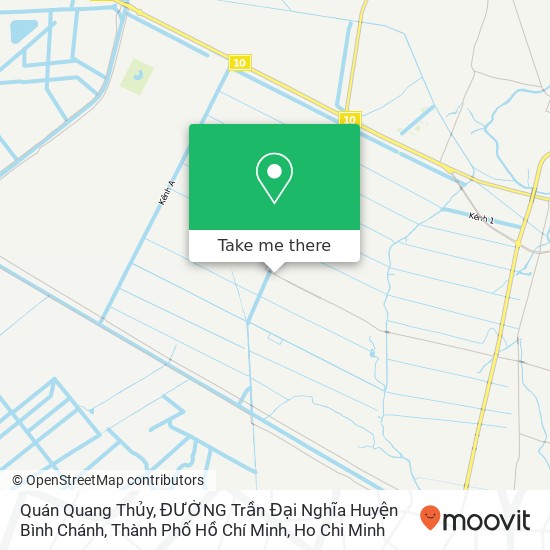 Quán Quang Thủy, ĐƯỜNG Trần Đại Nghĩa Huyện Bình Chánh, Thành Phố Hồ Chí Minh map