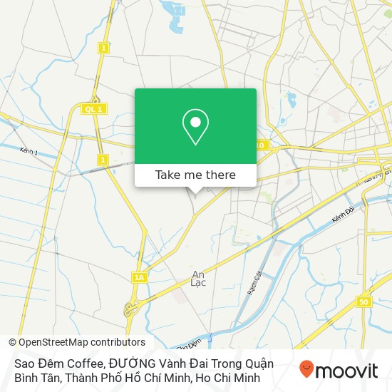 Sao Đêm Coffee, ĐƯỜNG Vành Đai Trong Quận Bình Tân, Thành Phố Hồ Chí Minh map