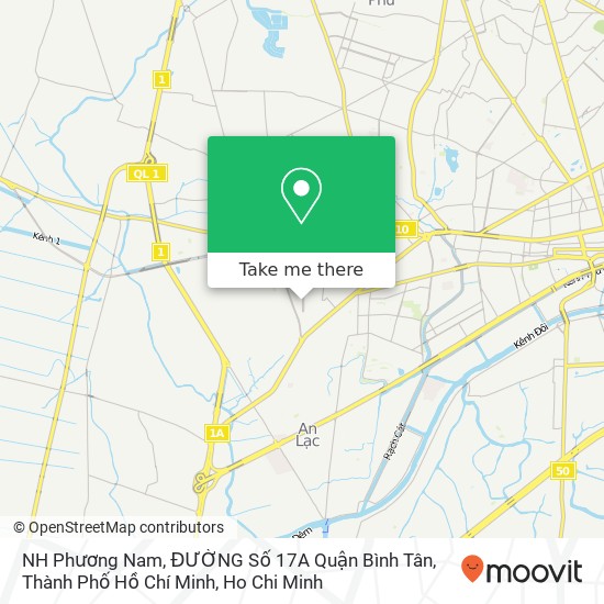 NH Phương Nam, ĐƯỜNG Số 17A Quận Bình Tân, Thành Phố Hồ Chí Minh map