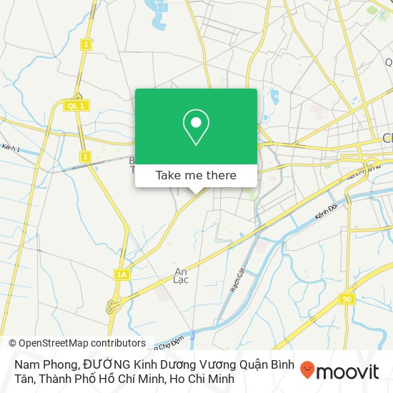 Nam Phong, ĐƯỜNG Kinh Dương Vương Quận Bình Tân, Thành Phố Hồ Chí Minh map