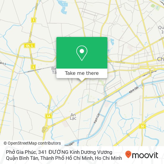 Phở Gia Phúc, 341 ĐƯỜNG Kinh Dương Vương Quận Bình Tân, Thành Phố Hồ Chí Minh map