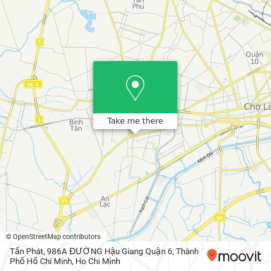 Tấn Phát, 986A ĐƯỜNG Hậu Giang Quận 6, Thành Phố Hồ Chí Minh map