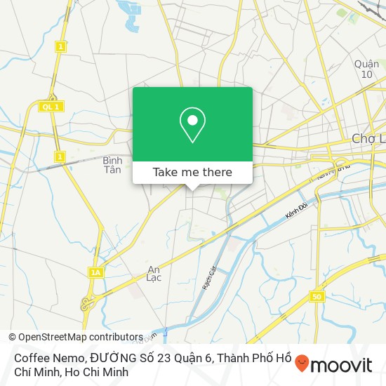 Coffee Nemo, ĐƯỜNG Số 23 Quận 6, Thành Phố Hồ Chí Minh map