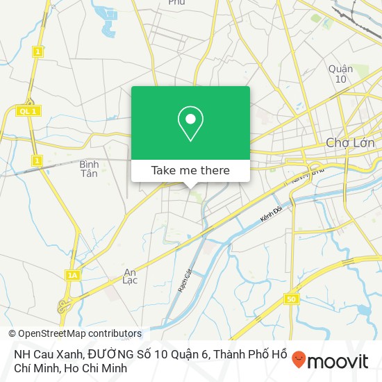 NH Cau Xanh, ĐƯỜNG Số 10 Quận 6, Thành Phố Hồ Chí Minh map