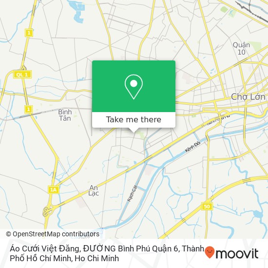 Áo Cưới Việt Đăng, ĐƯỜNG Bình Phú Quận 6, Thành Phố Hồ Chí Minh map