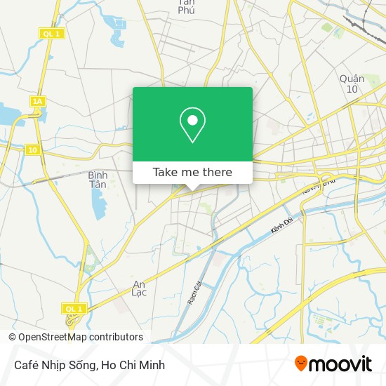 Café Nhịp Sống map