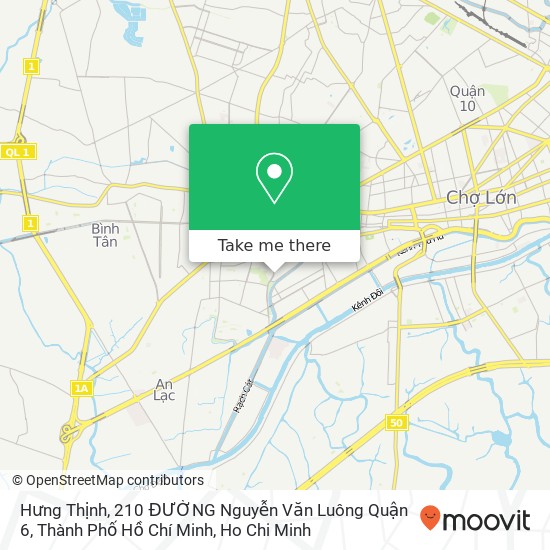 Hưng Thịnh, 210 ĐƯỜNG Nguyễn Văn Luông Quận 6, Thành Phố Hồ Chí Minh map