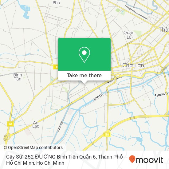 Cây Sứ, 252 ĐƯỜNG Bình Tiên Quận 6, Thành Phố Hồ Chí Minh map