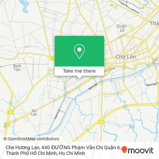 Chè Hương Lan, 440 ĐƯỜNG Phạm Văn Chí Quận 6, Thành Phố Hồ Chí Minh map