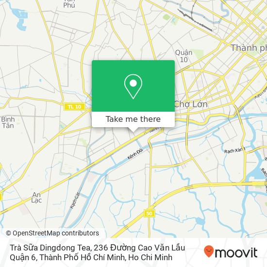 Trà Sữa Dingdong Tea, 236 Đường Cao Văn Lầu Quận 6, Thành Phố Hồ Chí Minh map