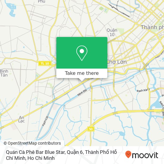 Quán Cà Phê Bar Blue Star, Quận 6, Thành Phố Hồ Chí Minh map