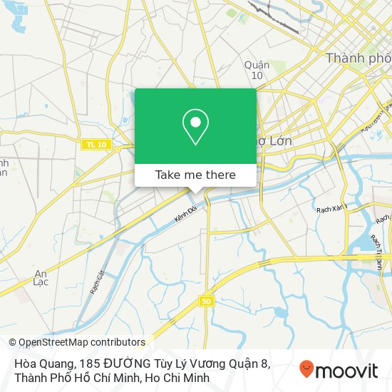 Hòa Quang, 185 ĐƯỜNG Tùy Lý Vương Quận 8, Thành Phố Hồ Chí Minh map
