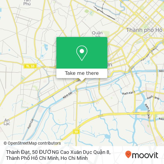 Thành Đạt, 50 ĐƯỜNG Cao Xuân Dục Quận 8, Thành Phố Hồ Chí Minh map