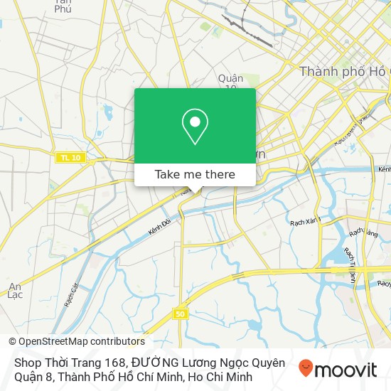 Shop Thời Trang 168, ĐƯỜNG Lương Ngọc Quyên Quận 8, Thành Phố Hồ Chí Minh map